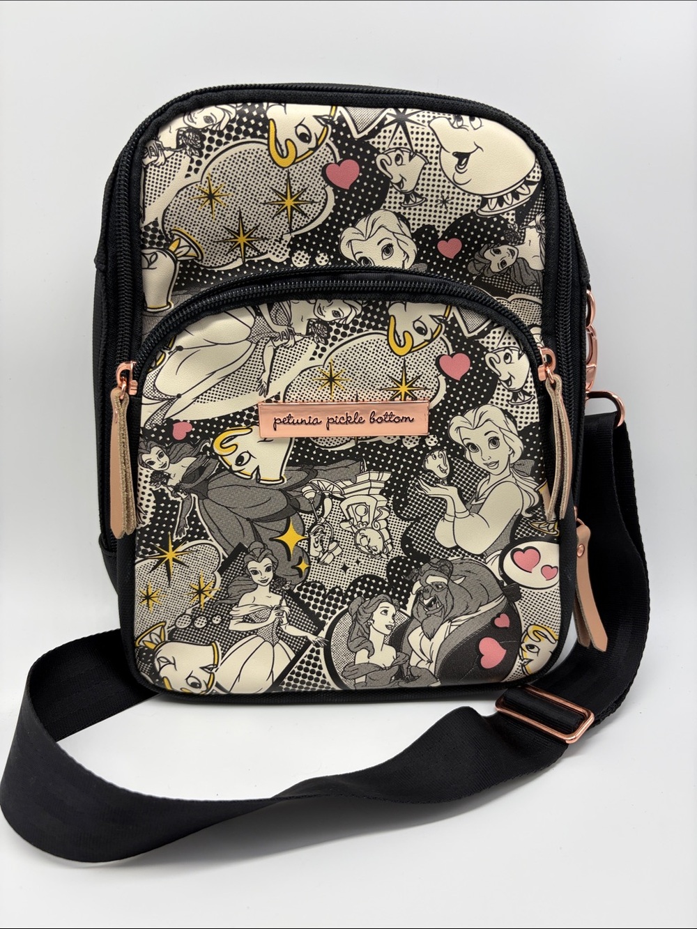 Petunia Pickle Bottom Disney Beauty & The Beast Belle Crossbody Sling Diaper